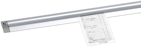 San Jamar Order Ticket Holder for Restaurant – 30" Anodized Aluminum Metal Receipt Holder with Grip Track – Durable Wall Mount Check Rack for Kitchen, Restaurant and Service Counters