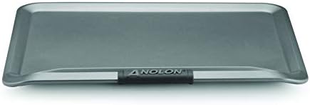 Anolon Advanced Nonstick Bakeware with Grips, Nonstick Cookie Sheet / Baking Sheet - 14 Inch x 16 Inch, Gray,54717