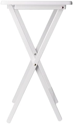 Winsome Alex Set of 2 Foldable Snack Tables, White