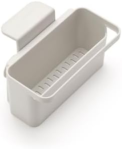Brabantia Brabanta SinkSide in-Sink Organizer (Light Gray) Tidy Storage/Drainage Container with Suction Cups for Kitchen Sink Sponges, Cloths, Dishsoap