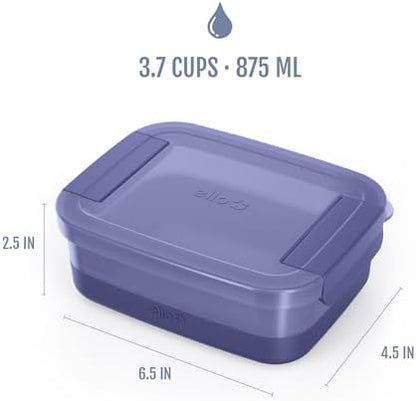 Ello 3.7 Cup Plastic Meal Prep Containers, 10 Pc, 5 Pack, Everest