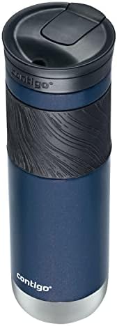 Contigo Byron 2.0 Stainless Steel Travel Mug with Snapseal Lid and Grip, 24oz, Midnight Berry, BPA Free and Leak Proof