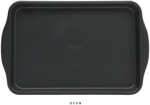 Oster Teston 13 x 9 Inch Cookie Sheet, Nonstick Carbon Steel Baking Pan, Matte Black, PFAS-Free, Warp-Resistant, Easy Clean Bakeware