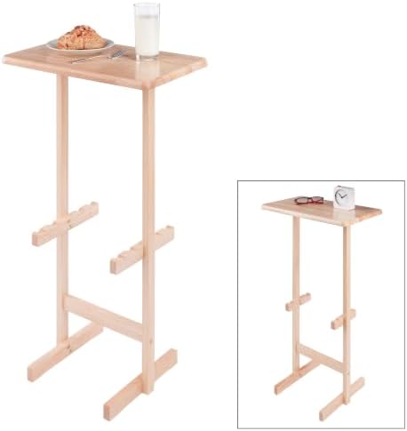 Winsome Riley Snack Table Rack in Natural Finish