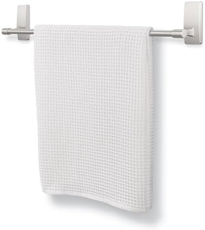 Command Bath Towel Bar, Satin Nickel, 1 Towel Bar, 4 Strips
