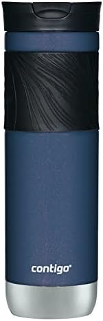 Contigo Byron 2.0 Stainless Steel Travel Mug with Snapseal Lid and Grip, 24oz, Midnight Berry, BPA Free and Leak Proof