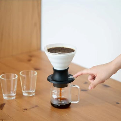 Hario V60 Ceramic Immersion Dripper "Switch", 200ml White