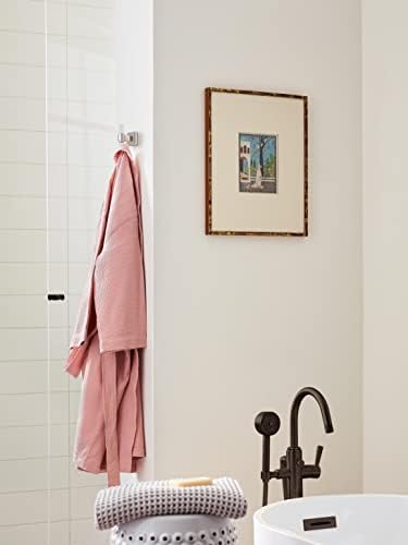 Amerock Glacio Single Prong Clear/Brushed Nickel Wall-Mounted Hook