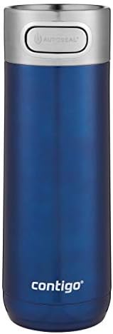 Contigo Luxe Vacuum-Insulated Stainless Steel Thermal Travel Mug 16 Ounces Monaco
