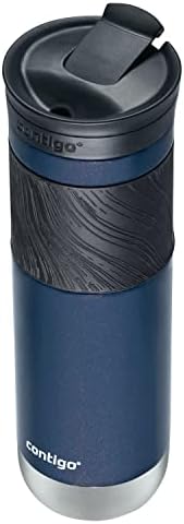 Contigo Byron 2.0 Stainless Steel Travel Mug with Snapseal Lid and Grip, 24oz, Midnight Berry, BPA Free and Leak Proof