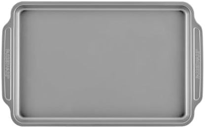 Farberware Bakeware Nonstick Baking Pans with Baking Sheets, Cake Pans, Meatloaf/Bread Pan, and Muffin Pan, 7 Piece Bakeware Set - Gray