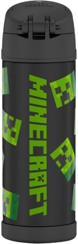 THERMOS FUNTAINER Water Bottle with Spout, 16oz, Minecraft