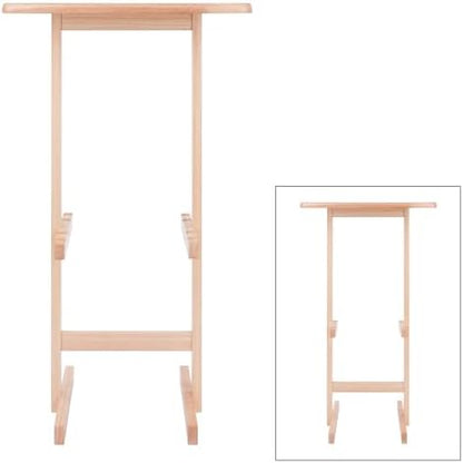 Winsome Riley Snack Table Rack in Natural Finish
