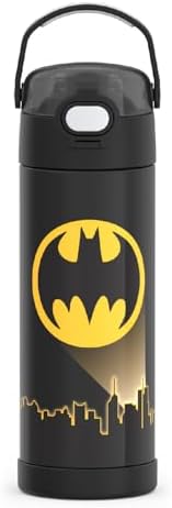 THERMOS FUNTAINER Water Bottle with Spout, 16oz, Batman