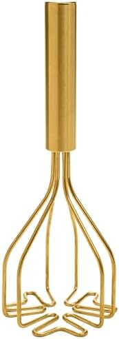 Paris Hilton Potato Masher, Durable Stainless Steel Construction with Heart-Shaped Wire Design, Dishwasher Safe, Pink