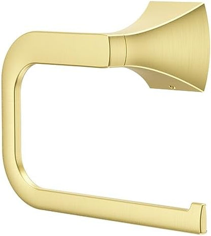 Pfister Bruxie Towel Ring, Hand Towel Holder for Bathroom, Wall-Mounted, Screw-in, Brushed Gold Finish, BRBBIE0BG