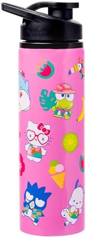 Silver Buffalo Sanrio Hello Kitty and Friends, Stainless Steel Water Bottle