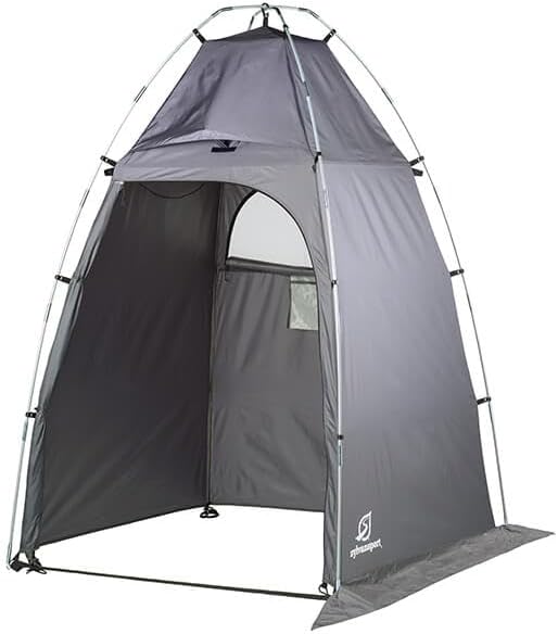 SylvanSport Privy Bivy Privacy Tent - Windproof, Portable Shelter for Camping Toilets & Changing Room - 6??8??of Interior Height - Easy Setup - Pop-Up Pod with Window for Camping, Beach & Tailgates