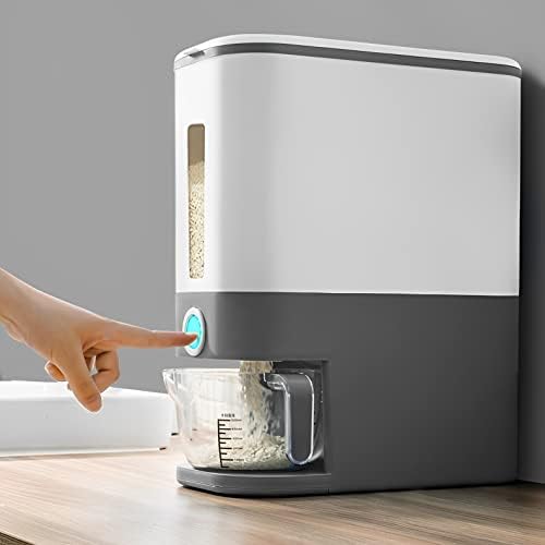 Sooyee 22-25 Lbs Rice Dispenser with Measuring Cup