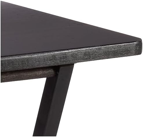 Amazon Basics Portable Foldable TV Tray Table with Storage Rack, Space-Saving Design, 15" x 19" x 26", Black, 4-Pack