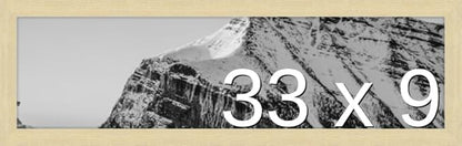 Frame It Easy 33 x 9 Wheat Wood Frame