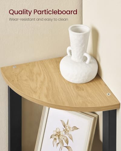 VASAGLE 4-Tier Corner Shelf Stand, Modern Ladder Shelf