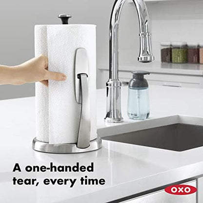 KitchenAid Large Capacity Dish Rack with OXO Good Grips SimplyTear Paper Towel Holder