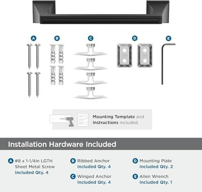 Amerock Mulholland 9" Matte Black Towel Bar