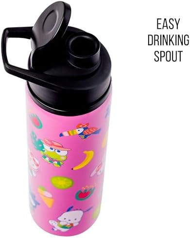 Silver Buffalo Sanrio Hello Kitty and Friends, Stainless Steel Water Bottle
