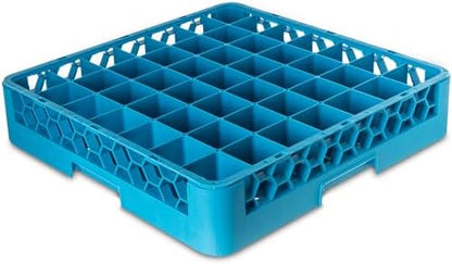 Carlisle FoodService Products RG4914-0 OptiClean 49 Compartment Glass Rack, 2.38" Compartments, Blue (Pack of 6)