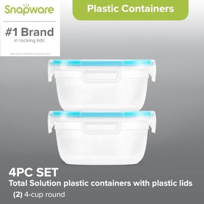 Snapware Plastic Total Solution 2-Pack (4 Cup) Food Storage Containers