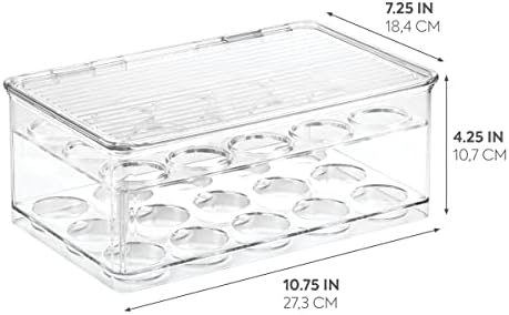 iDesign Stackable Coffee Pod Holder for K-Cup Pods, Clear