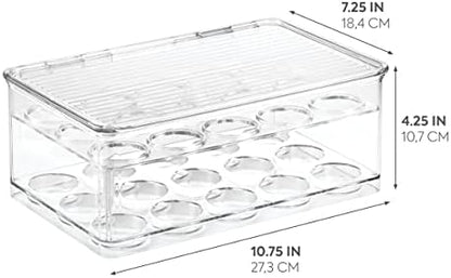 iDesign Stackable Coffee Pod Holder for K-Cup Pods, Clear