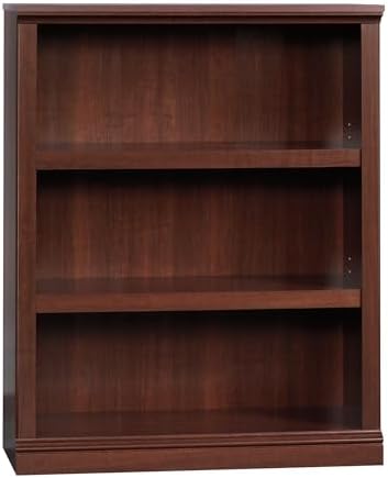 Sauder Miscellaneous Storage 3-Shelf Bookcase/ Book shelf, Select Cherry finish