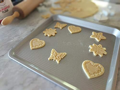 USA Pan Bakeware Easy Slide Non Stick Cookie Sheet Pan, Medium