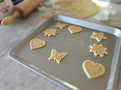 USA Pan Bakeware Easy Slide Non Stick Cookie Sheet Pan, Medium
