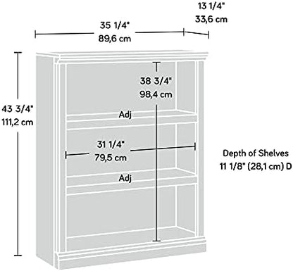 Sauder Miscellaneous Storage 3-Shelf Bookcase/ Book shelf, Salt Oak finish