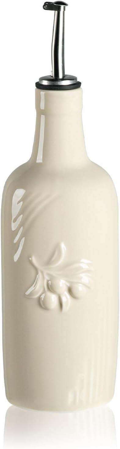 Sweejar Ceramic Olive Oil Dispenser Bottle, 17 FLOZ Oil Bottle