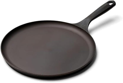 Field Company 10-Inch Round Cast Iron Griddle ??No.9, Flat Top, Lightweight & Smooth, Preseasoned with Organic Oil ??Made in USA, Non-Toxic, Vintage Design ??Cooks French Toast, Hash Browns & Sliders