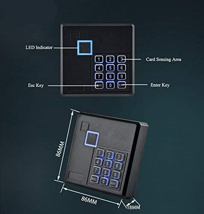 MENGQI-CONTROL 4 Doors RFID/Password Door Lock System Smart Access Control
