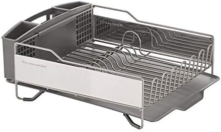 KitchenAid Large Capacity Dish Rack with OXO Good Grips SimplyTear Paper Towel Holder