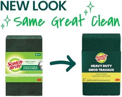Scotch-Brite Heavy Duty Scour Pad, 6-Count (Pack of 4)