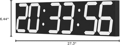 CHKOSDA Digital Wall Clock, Oversize Led Digital Clock