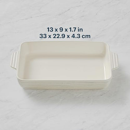 Pyrex 3QT (9" x 13") Rectangular Ceramic Baking Dish, Casserole Dish