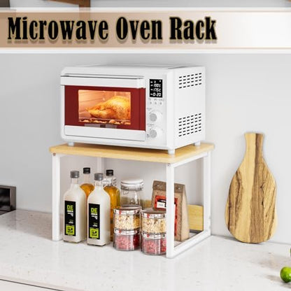 MARTY Countertop Organizer,17.1"x12.4", Cabinet Organizer Microwave Stand
