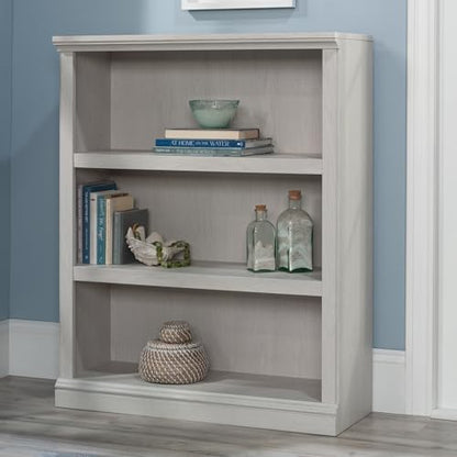 Sauder 3 Tier Book Shelf Wooden Bookcase Multipurpose Bookshelf for Home Office, Living Room, in Glacier Oak
