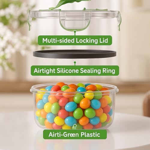 56 PCS Food Storage Containers with Lids Airtight (28 Boxes - 28 Lids)