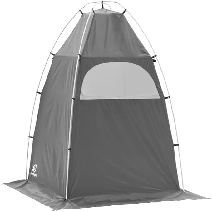 SylvanSport Privy Bivy Privacy Tent - Windproof, Portable Shelter for Camping Toilets & Changing Room - 6??8??of Interior Height - Easy Setup - Pop-Up Pod with Window for Camping, Beach & Tailgates