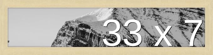 Frame It Easy 33 x 7 Wheat Wood Frame