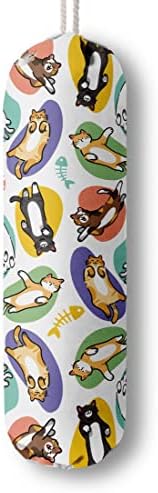 Cat Pattern Grocery Bags Holder Organizer For Shopping Bags，Wall Mount Plastic Bags Storage Container Dispensers, Pet Lovers Home Kitchen Gifts For Family, Friends, Cat Mom, Cat Dad, Women